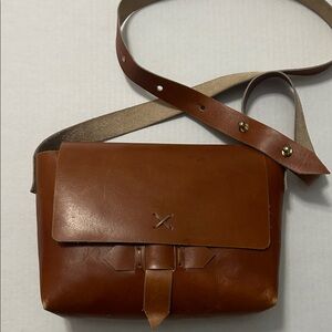 Brown Leather Crossbody Bag
